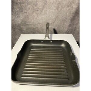 Tramontina 11.5" Square Nonstick Grill Pan Ridged Skillet Stainless Handle